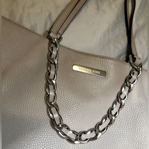 Michael Kors - Harper Tote - Grey Pebbled Leather - Picture 2 of 16